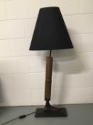 Cobblers Workshop Shoe Lath Tool lamp, 81cm on 15cm x 35cm base
