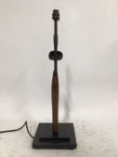 Old Garden Daisy Grabber lamp, 55cm high to top of light fitting, on 18cm square base