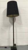 Vintage Fishing Rod standard lamp, 45cm high with shade, on 18cm square base