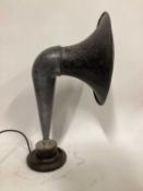 Vintage Speaker on metal base, 62cm on 18cm diameter base
