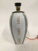 Hand painted table lamp, 35cm x 16cm