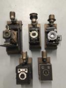 Five Vintage Camera wall lights