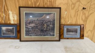 3 pcs of cowboy artwork