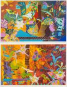 ‡ JENNY WHEATLEY RWS NEAC (British, b. 1959) two large limited edition silkscreen prints - '