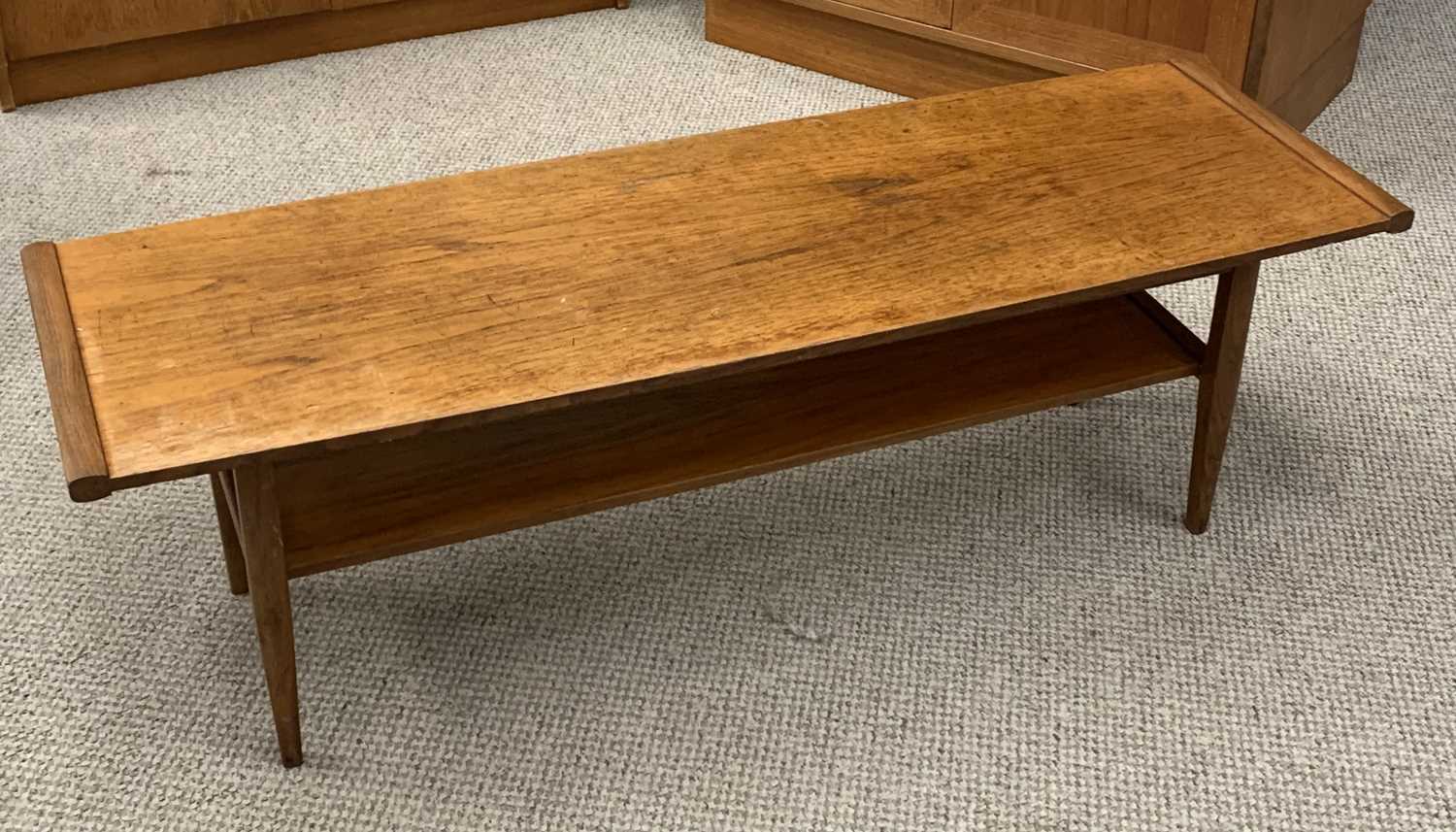 FOUR ITEMS OF MID-CENTURY FURNITURE comprising G Plan two piece lounge unit, fixed and adjustable - Image 4 of 7