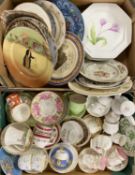 VARIOUS CABINET CUPS, SAUCERS, PLATES Royal Doulton, Royal Winton, Adams and various others,