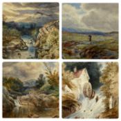 VARIOUS PAINTINGS OF THE 19TH/20TH CENTURY BRITISH SCHOOL including various watercolours by Harry