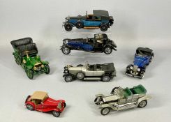 FRANKLIN MINT DIECAST PRECISION MODELS, 1930 Bugatti Royale Coupe Napoleon in blue/black, 1905 Rolls
