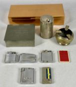 PRESENTATION CIGARETTE BOXED & OTHER SMOKING MEMORABILIA, comprising Denmark 925 silver stamped