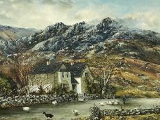 ‡ GWYNETH TOMOS oil on canvas - titled verso 'Hafod Y Gwynt, Pen Y Gwryd,' signed lower right, 61