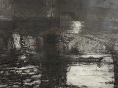 UNKNOWN 20TH CENTURY ARTIST PROOF PRINT, '69 Westminster Bridge', indistinctly signed, dated and