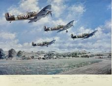 ‡ JOHN YOUNG limited edition (182/500) colour print - entitled 