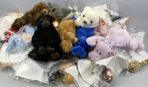 TY BEANIES, A LARGE COLLECTION, 1990s, including rare/mislabelled examples, USA made for Korean