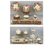 MIXED SELECTION OF TEAWARE, including a Wileman gilt decorated tea service, 28 pieces, Crown