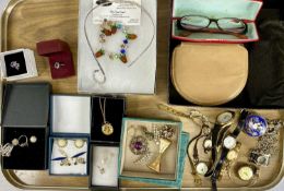 MIXED JEWELLERY, WATCHES & COLLECTABLES, to include a 9ct shooting star pendant with single