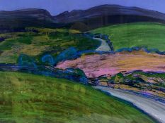 ‡ HELEN LOPEZ acrylic on paper - entitled verso 