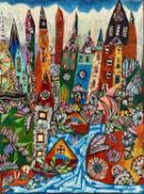 ‡ DANIEL MEAKIN mixed media on canvas - 