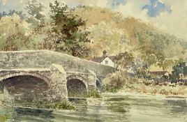 ‡ JEREMY YATES PRCA (British 20th Century) watercolour - entitled verso 