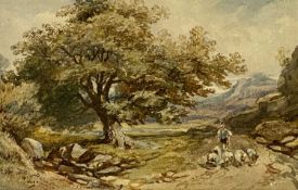 ATTRIBUTED TO DAVID COX JUNIOR watercolour - titled verso 