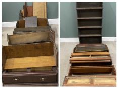 SIX SECTION STACKING OPEN -BOOKCASE / QUANTITY OF STACKING BOOKCASE PARTS, Globe Wernicke and