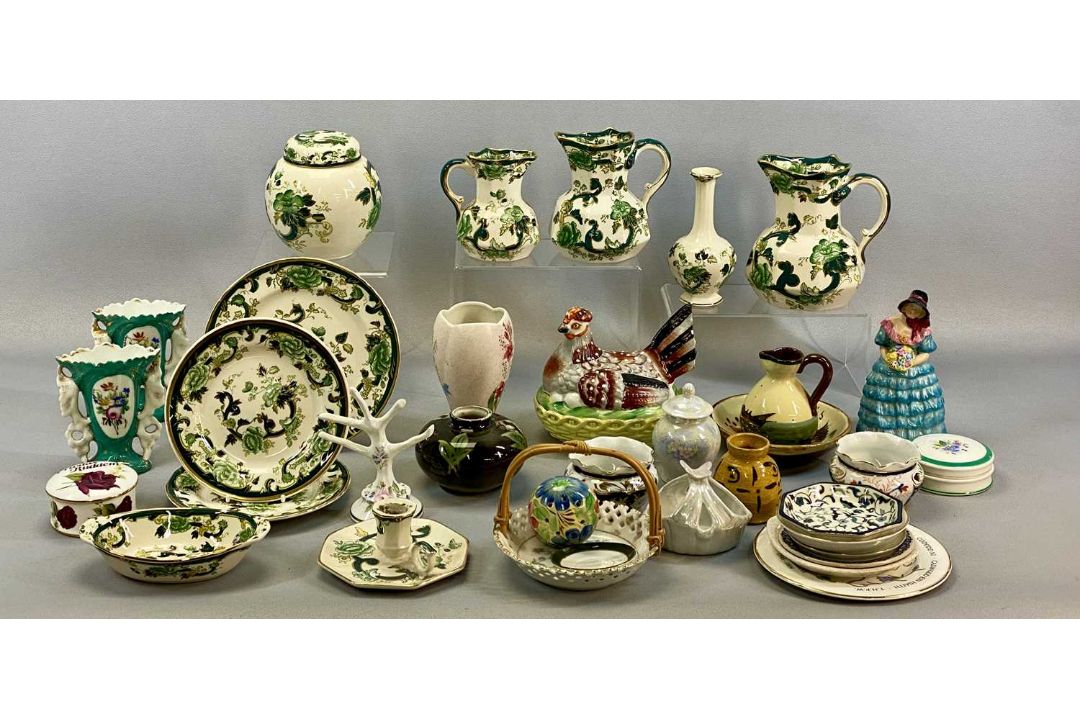 LARGE MIXED COLLECTION OF CERAMICS, 19th century and later, including Masons Chartreuse, - Image 2 of 3