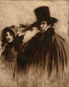 FRANK EDWARD GILLETT black and white etching - 