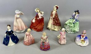 NINE ROYAL DOULTON FIGURES, 