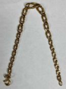 9CT ROSE GOLD FLATTENED LINK BRACELET, 17cms (l), 5.2gms Provenance: private collection Ynys Mon