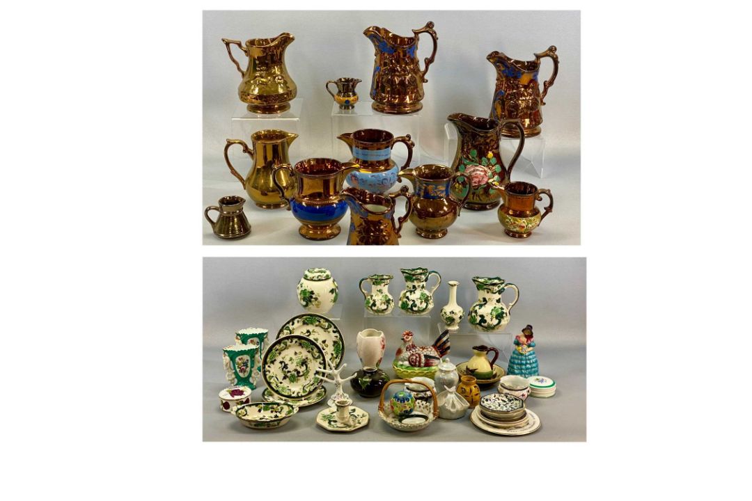 LARGE MIXED COLLECTION OF CERAMICS, 19th century and later, including Masons Chartreuse, - Image 1 of 3