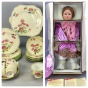 MIXED TABLEWARE & OTHER ITEMS, including Aynsley floral tea service, 19 pieces, Royal Crown Derby