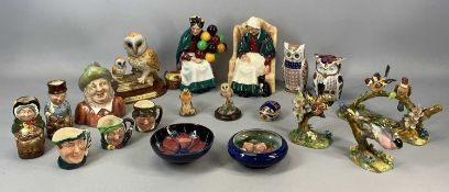 DECORATIVE CHINA ASSORTMENT, to include Royal Crown Derby paperweight 