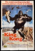 KING KONG (1976) large UK two-sheet cinema poster, printed by Lonsdale & Bartholomew, 60 x 40