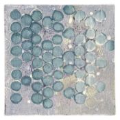 ‡ KATE FREEMAN (British.Contemporary) screenprint on canvas - abstract, signed and dated verso 2011,