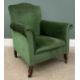 VINTAGE ARMCHAIR in green upholstery, 89 (h) x 80 (w) x 52 (d) cms Provenance: Private collection - Image 2 of 4