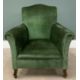 VINTAGE ARMCHAIR in green upholstery, 89 (h) x 80 (w) x 52 (d) cms Provenance: Private collection - Image 3 of 4