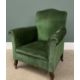 VINTAGE ARMCHAIR in green upholstery, 89 (h) x 80 (w) x 52 (d) cms Provenance: Private collection - Image 1 of 4