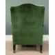 VINTAGE ARMCHAIR in green upholstery, 89 (h) x 80 (w) x 52 (d) cms Provenance: Private collection - Image 4 of 4