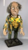 VINTAGE COMPOSITE ELECTRIC AUTOMATON 'THE MAD HATTER', green / grey / yellow check pattern jacket,