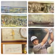 VARIOUS ARTISTS/MEDIUMS, CAMILLE BOIRY oval pencil sketch - head and shoulder portrait of a lady,