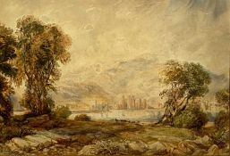 DAVID COX JNR ARWS (British 1809 - 1886) watercolour - titled verso on Gerald M Norman Gallery label