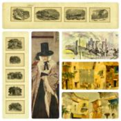 MIXED GROUP OF PICTURES & PRINTS, including after Vosper - Salem, 53 x 48cms, Doyly-John - two