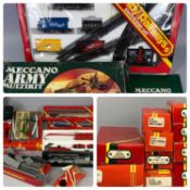 HORNBY RAILWAYS, boxed goods train set and boxed accessories, boxed Meccano set, ETC Provenance:
