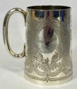 VICTORIAN SILVER CHRISTENING MUG, engraved with Isabelle Bigland 23rd October 1886, London 1882,