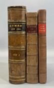 WELSH HISTORY & BOTANY THREE ANTIQUARIAN VOLUMES - Sir John Price, The History of Wales, published