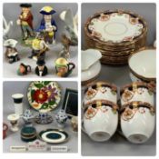GROUP OF MIXED CERAMICS (19th century & later) including a Staffordshire Toby jug 
