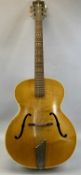 HOFNER ACOUSTIC GUITAR, No. 1467, 105cms (l) Provenance: private collection Conwy