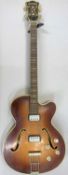 HOFNER PRESIDENT ELECTRIC BASS GUITAR, 115cms (l) overall Provenance: private collection Conwy