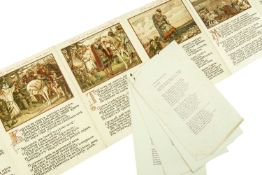 VASNETSOV (V) & PUSHKIN (ALEKSANDR) 'The Song of Prince Oleg (Translation)..'; folio concertina,