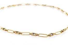 9CT GOLD MULTI-LINK CHAIN, 47cms long, 16.4gms Provenance: deceased estate Carmarthenshire Comments: