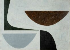 ‡ OLIVER GAIGER (b.1972) acrylic on paper - entitled verso, 'Passes By' on Martin Tinney Gallery